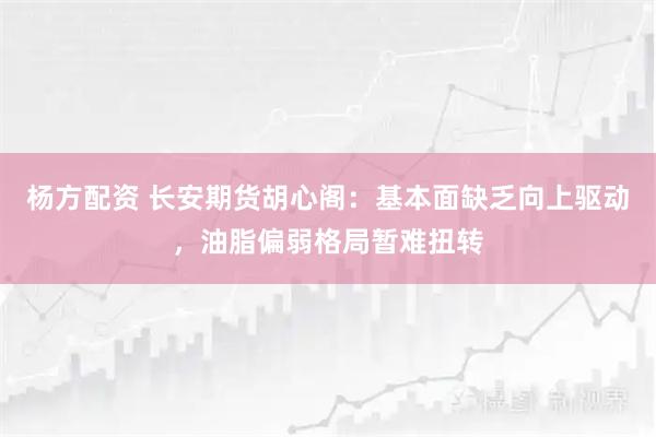 杨方配资 长安期货胡心阁：基本面缺乏向上驱动，油脂偏弱格局暂难扭转