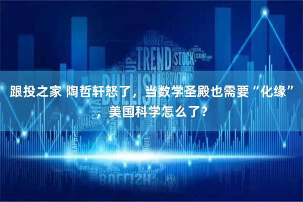 跟投之家 陶哲轩怒了，当数学圣殿也需要“化缘”，美国科学怎么了？